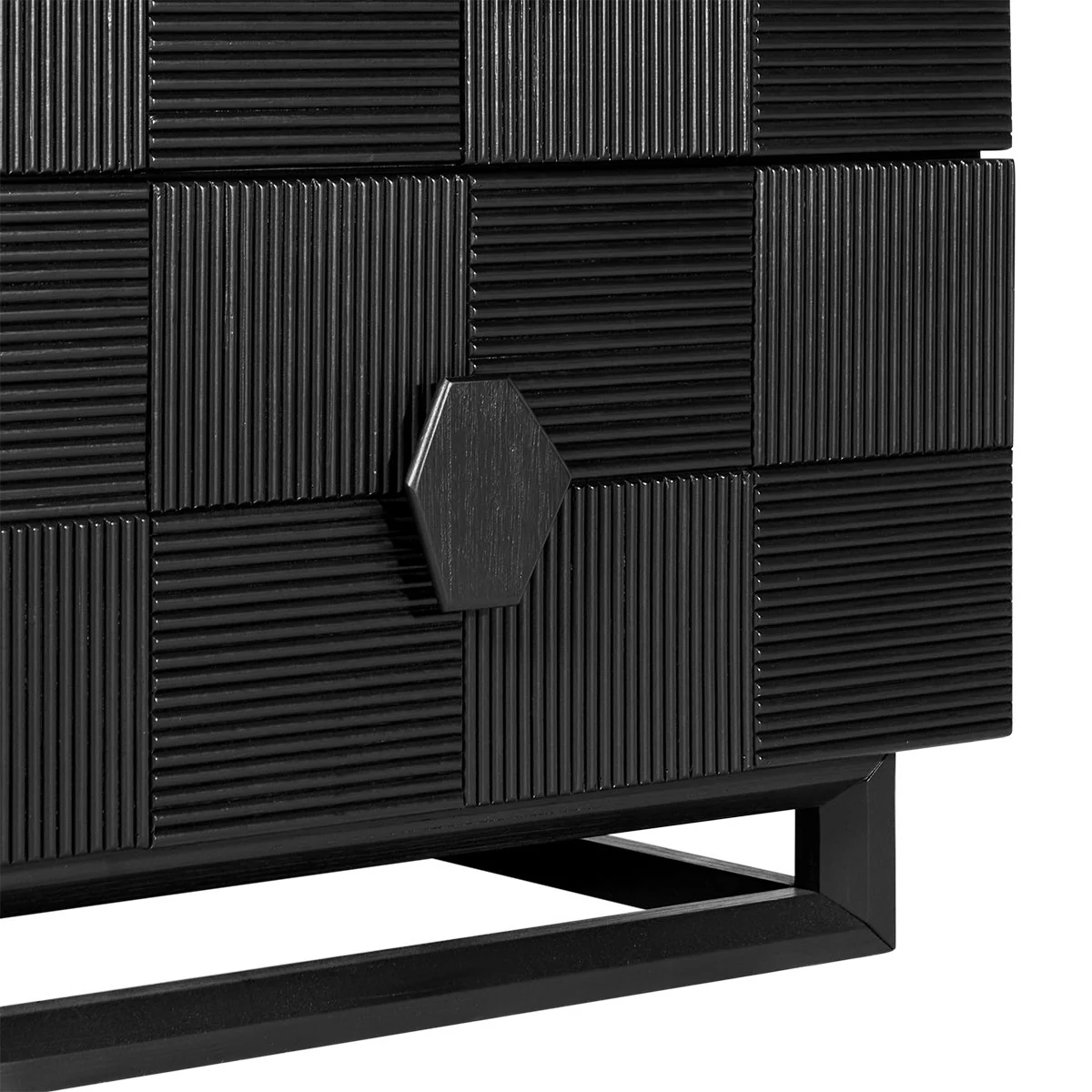 Alton Bedside Table - Large Black - Image 5