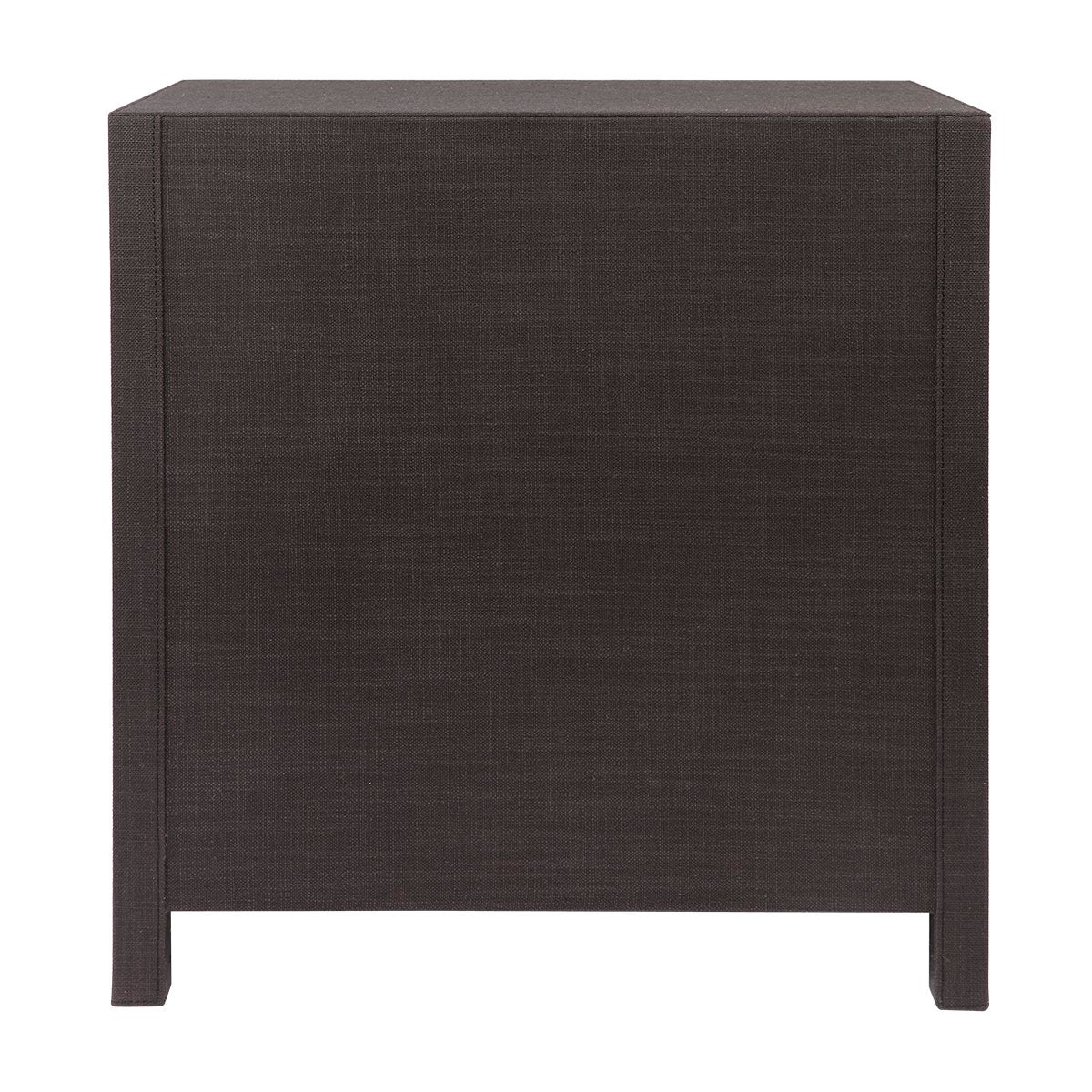 Astley Upholstered Bedside Table - Charcoal Linen - Image 3