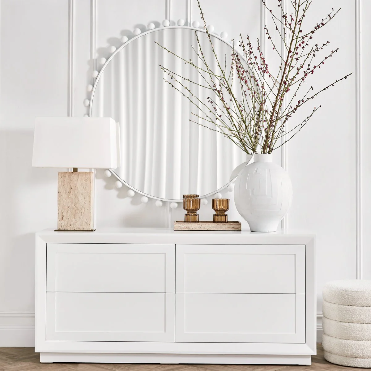 Birchgrove Wall Mirror - White - Image 2