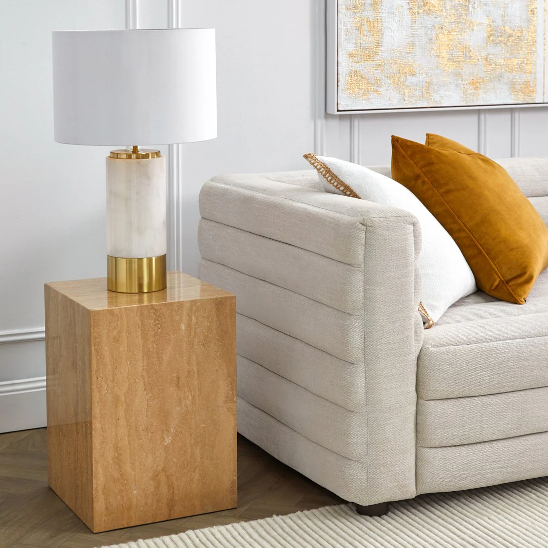 Colorado 2 Seater Sofa - Natural Linen - Image 5