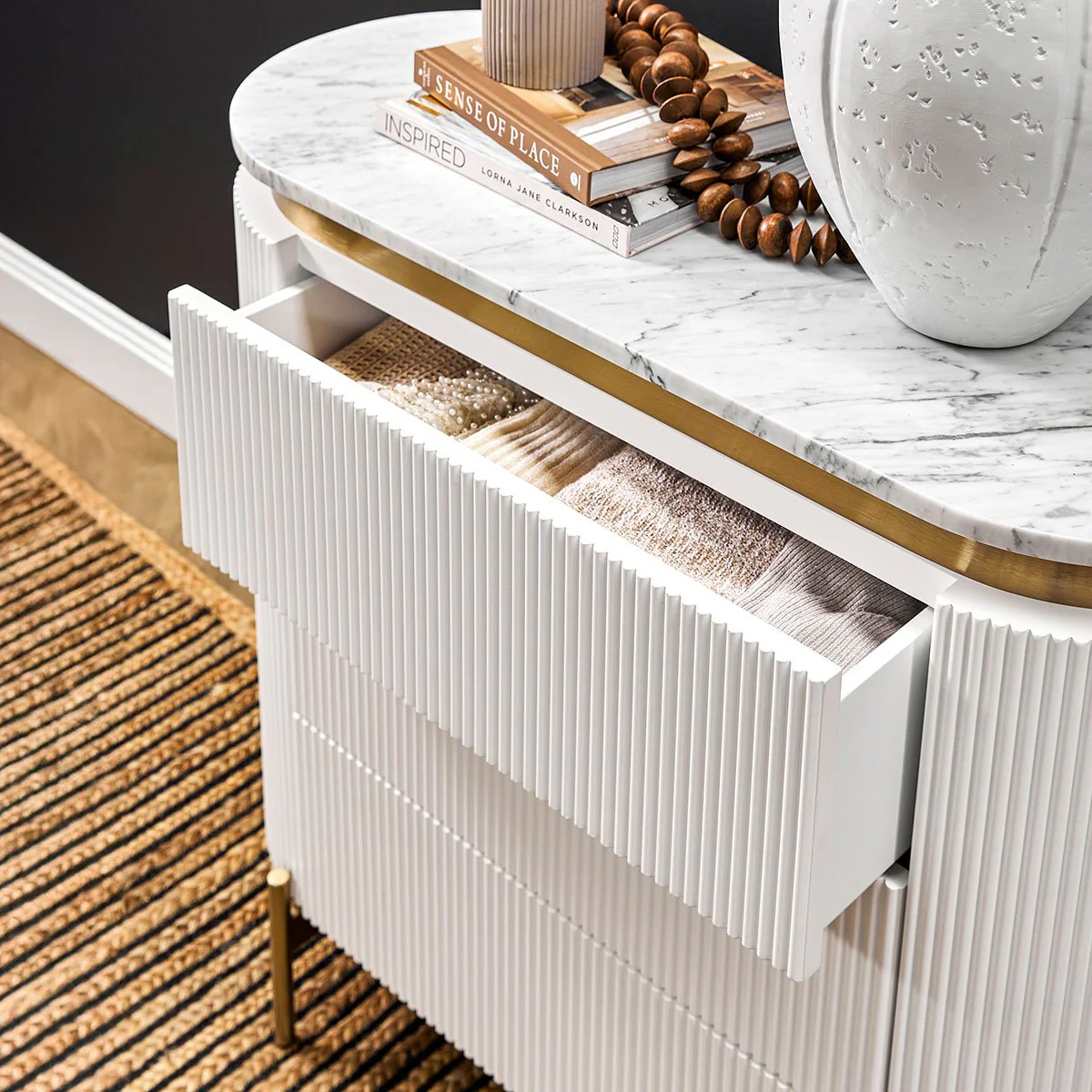 Demarco 3 Drawer Chest - White - Image 4