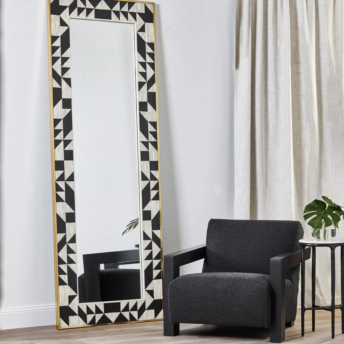 Heston Marble Petite Side Table - Black - Image 6