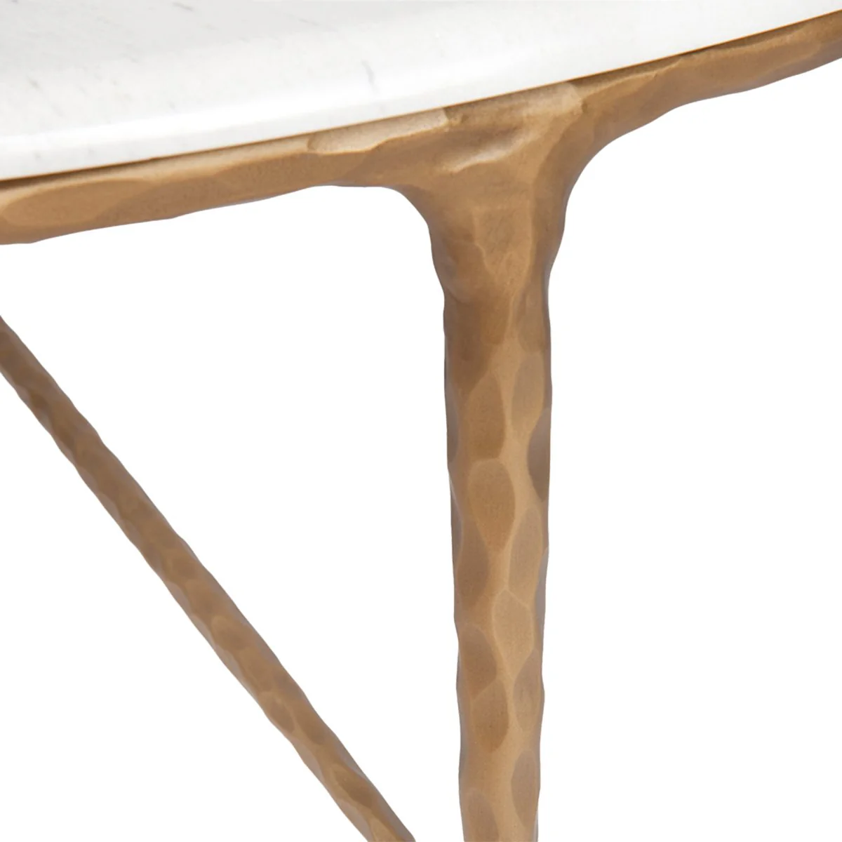 Heston Marble Round Coffee Table - Brass - Image 7