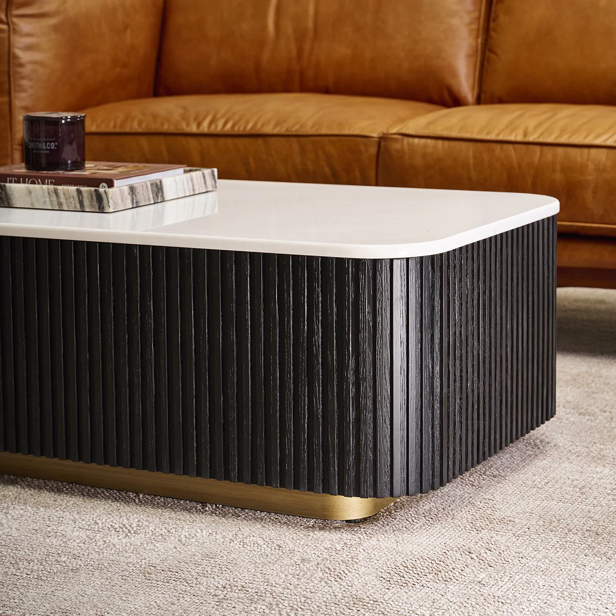 Mason Rectangle Coffee Table - Black - Image 8