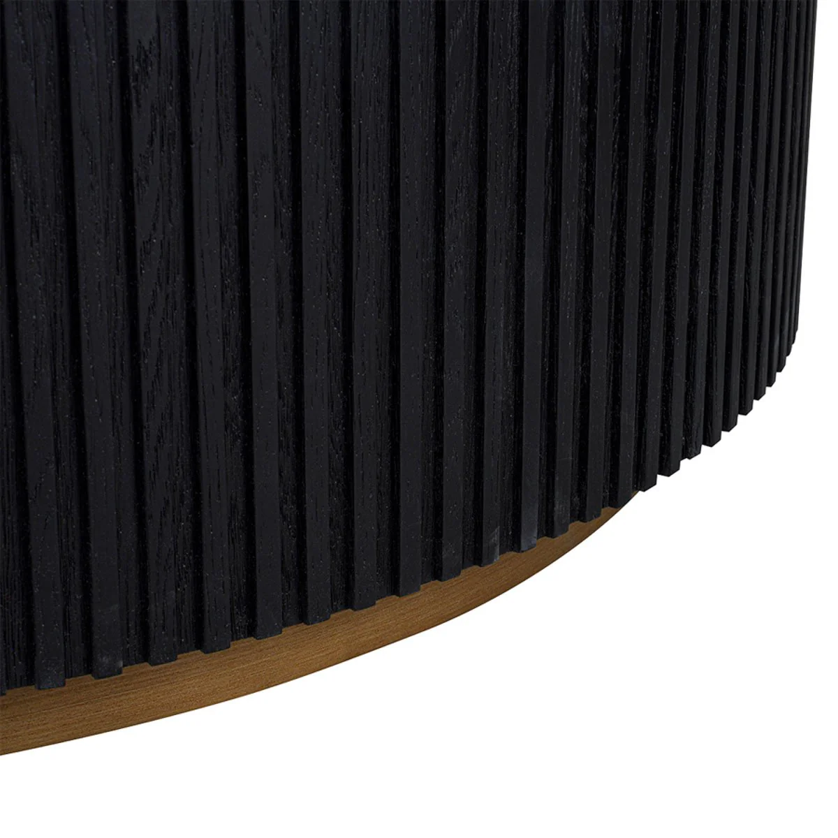 Mason Round Coffee Table - Large Black - Image 5